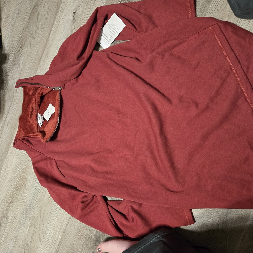 Athleta 1x Cozy Karma Asym Sweatahirt Drwss